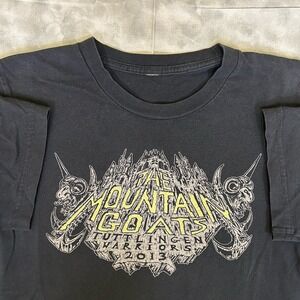 The Mountain Goats RARE Tour 2013 T Shirt Tuttlingen Warriors Black Size Small